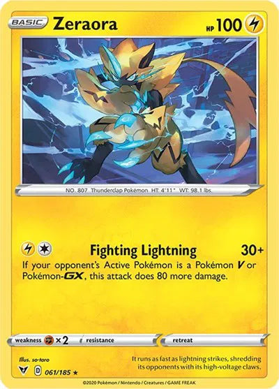 061/185 Zeraora Holofoil - Vivid Voltage