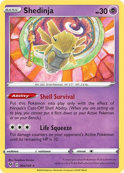 066/185 Shedinja Reverse Holo - Vivid Voltage