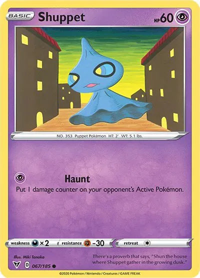 067/185 Shuppet Reverse Holo - Vivid Voltage