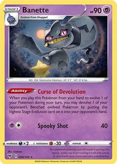 068/185 Banette Reverse Holo - Vivid Voltage