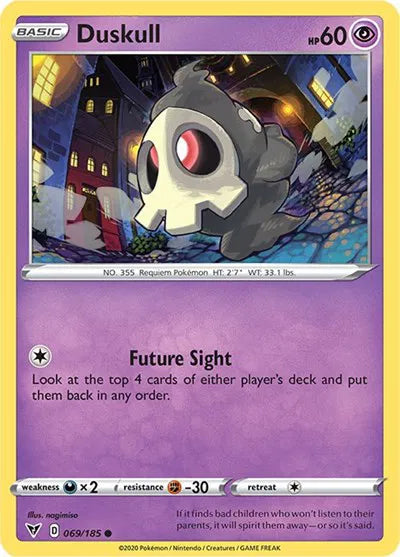 069/185 Duskull Reverse Holo - Vivid Voltage
