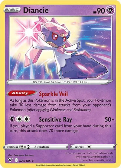 079/185 Diancie Holofoil - Vivid Voltage