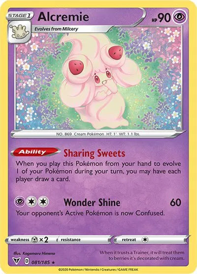 081/185 Alcremie Reverse Holo - Vivid Voltage