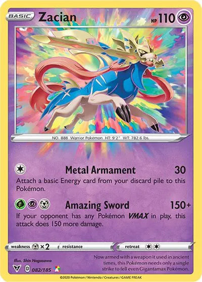 082/185 Zacian Amazing Rare - Vivid Voltage