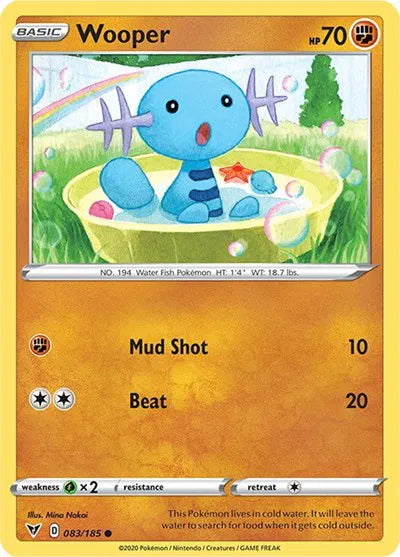 083/185 Wooper Reverse Holo - Vivid Voltage