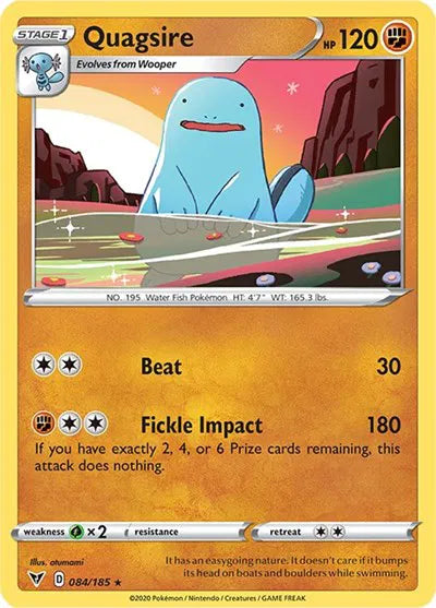 084/185 Quagsire Reverse Holo - Vivid Voltage