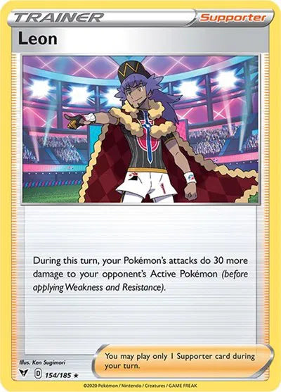 154/185 Leon Reverse Holo - Vivid Voltage