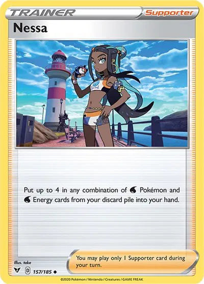 157/185 Nessa Reverse Holo - Vivid Voltage