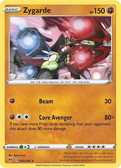 093/185 Zygarde Holofoil - Vivid Voltage