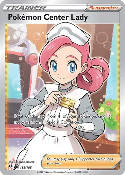 185/185 Pokémon Center Lady - Vivid Voltage