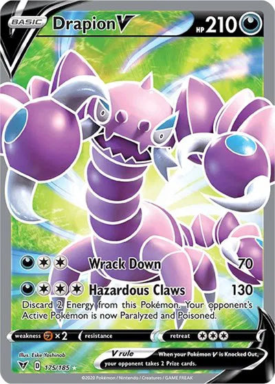 175/185 Drapion V - Vivid Voltage