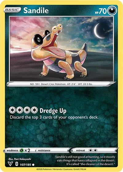 107/185 Sandile Reverse Holo - Vivid Voltage