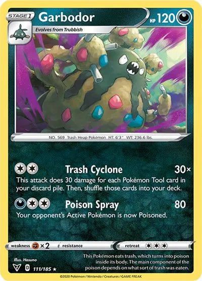 111/185 Garbodor Reverse Holo - Vivid Voltage