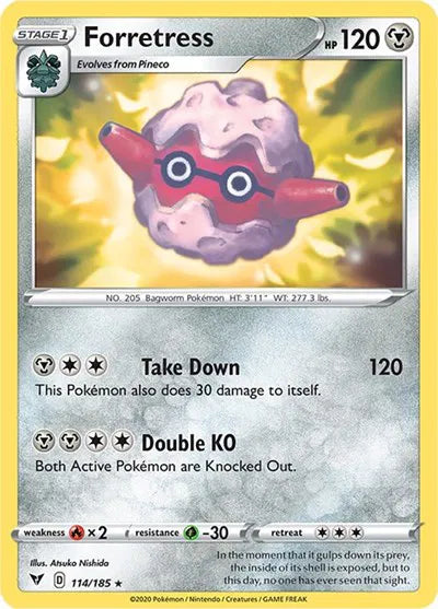114/185 Forretress Reverse Holo - Vivid Voltage