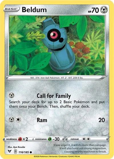 116/185 Beldum Reverse Holo - Vivid Voltage