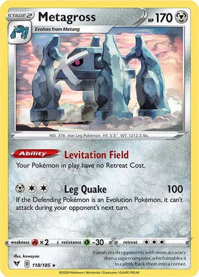 118/185 Metagross Reverse Holo - Vivid Voltage