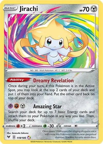 119/185 Jirachi Amazing Rare - Vivid Voltage