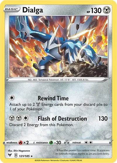121/185 Dialga Reverse Holo - Vivid Voltage