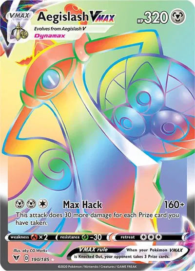 190/185 Aegislash VMAX - Vivid Voltage