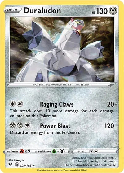 129/185 Duraludon Reverse Holo - Vivid Voltage