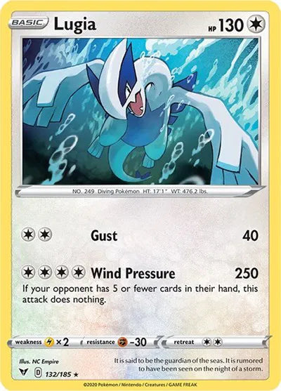 132/185 Lugia Reverse Holo - Vivid Voltage
