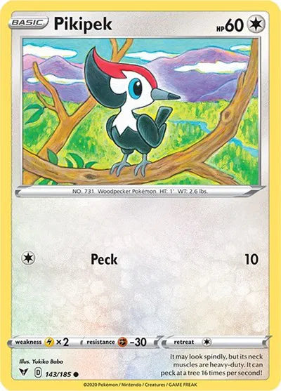 143/185 Pikipek Reverse Holo - Vivid Voltage