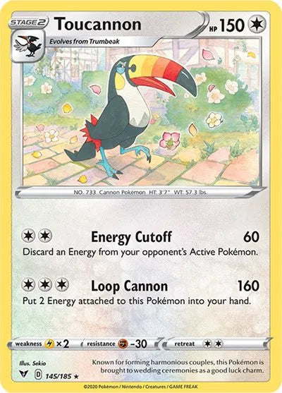 145/185 Toucannon Reverse Holo - Vivid Voltage