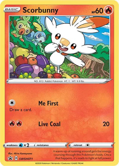 SWSH071 Scorbunny - SWSH Black Star Promo