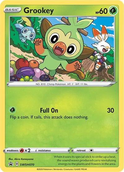 SWSH070 Grookey - SWSH Black Star Promo