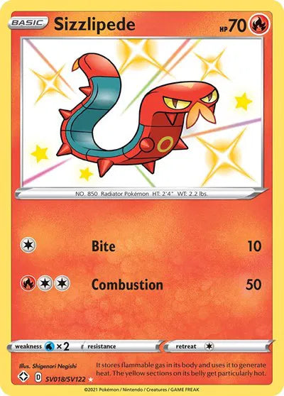 SV018/SV122 Sizzlipede - Shining Fates