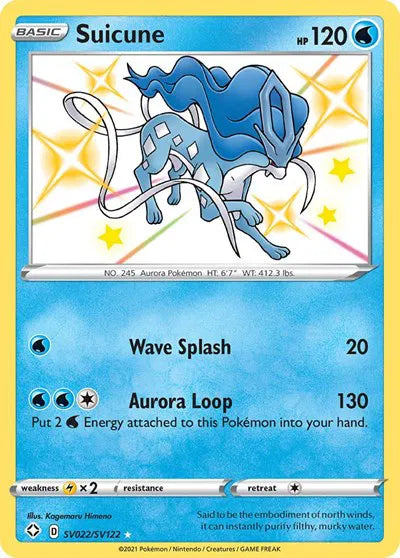 SV022/SV122 Suicune - Shining Fates