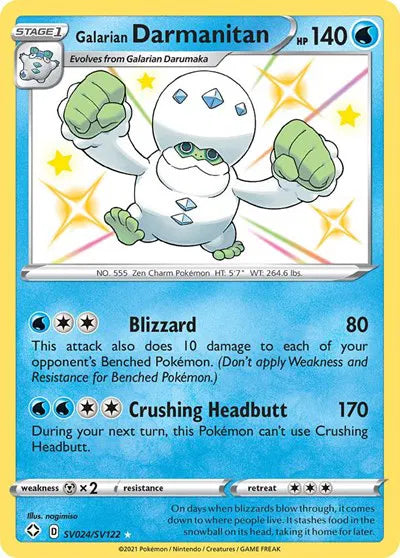 SV024/SV122 Galarian Darmanitan - Shining Fates