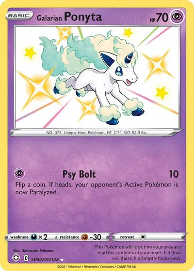 SV047/SV122 Galarian Ponyta - Shining Fates