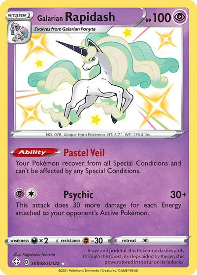 SV048/SV122 Galarian Rapidash - Shining Fates