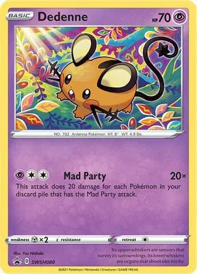 SWSH080 Dedenne - SWSH Black Star Promo