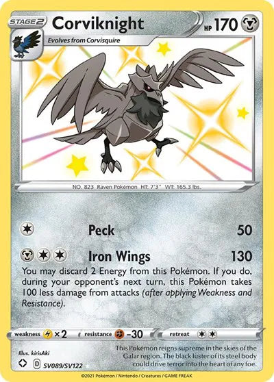 SV089/SV122 Corviknight - Shining Fates