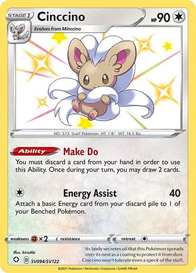 SV094/SV122 Cinccino - Shining Fates
