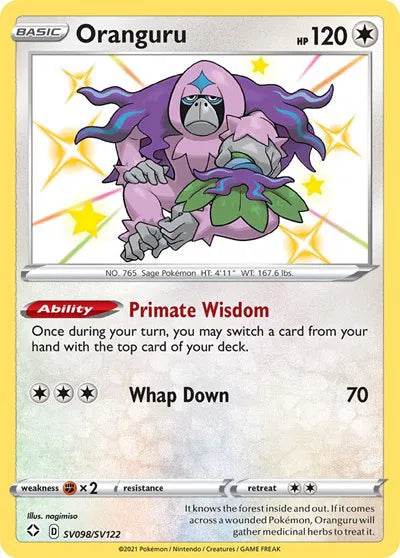 SV098/SV122 Oranguru - Shining Fates