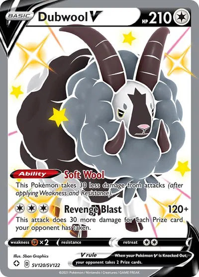 SV120/SV122 Dubwool V - Shining Fates