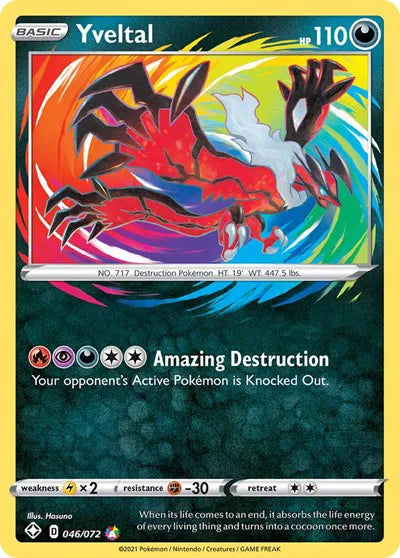 046/072 Yveltal Amazing Rare - Shining Fates