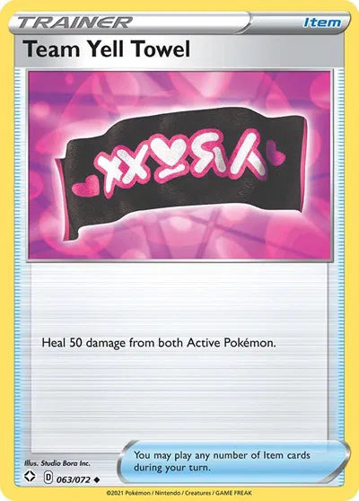 063/072 Team Yell Towel Reverse Holo - Shining Fates