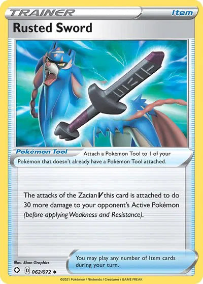 062/072 Rusted Sword Reverse Holo - Shining Fates