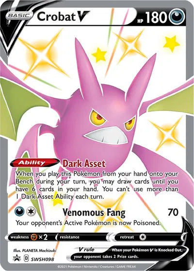 SWSH098 Crobat V - SWSH Black Star Promo
