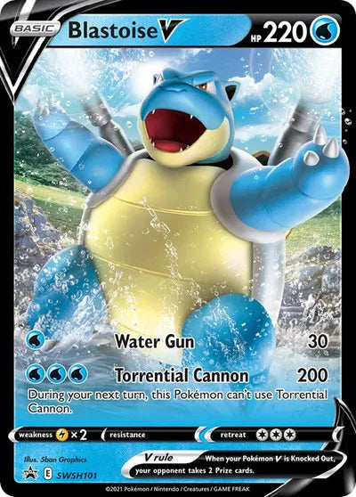 SWSH101 Blastoise V - SWSH Black Star Promo