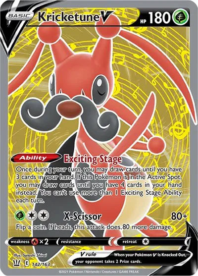 142/163 Kricketune V - Battle Styles