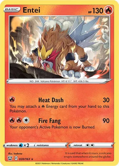 020/163 Entei Holofoil