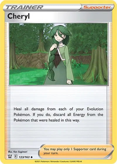 123/163 Cheryl Reverse Holo - Battle Styles