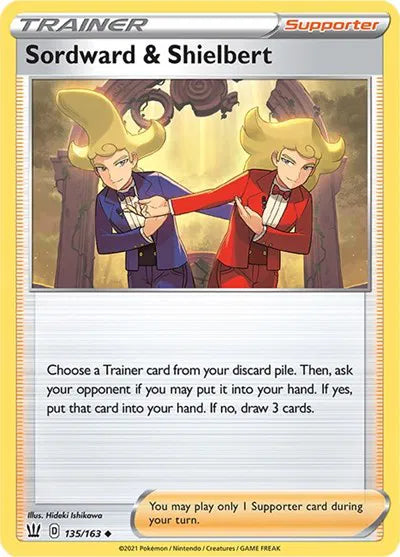 135/163 Sordward & Shielbert Reverse Holo - Battle Styles