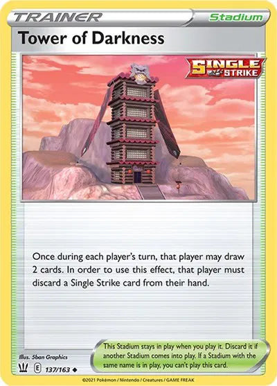 137/163 Tower of Darkness Reverse Holo - Battle Styles