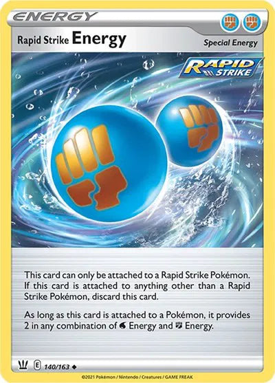 140/163 Rapid Strike Energy Reverse Holo - Battle Styles